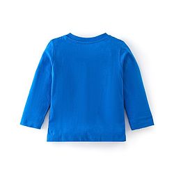 Babyhug Cotton Knit Full Sleeves Clouds Detailing  Night Suit - Blue