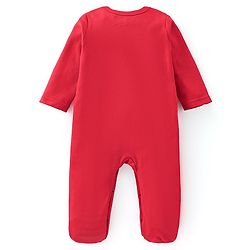 Babyhug Cotton Interlock Knit Full Sleeve Sleepsuit Stripes & Construction Vehicle Print Pack of 2 - Multicolor