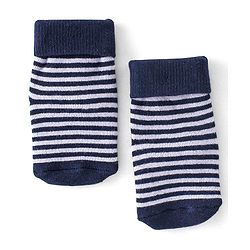 Cute Walk By Babyhug Terry Anti-Bacterial Ankle Length Socks With Panda Print Pack Of 3 - White Blue & Black