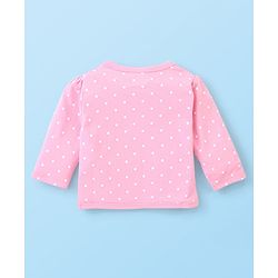 Babyhug 100% Cotton Full Sleeves Vest With Teddy Print Pack Of 3 - White Maroon & Pink