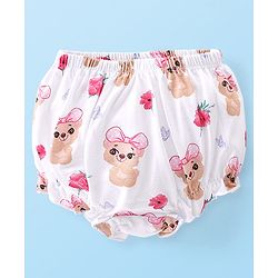 Babyhug 100% Cotton Bloomers Printed Pack of 3 - Pink & Red