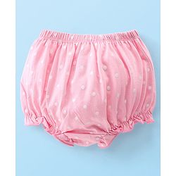 Babyhug 100% Cotton Bloomers Printed Pack of 3 - Pink & Red