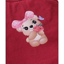 Babyhug 100% Cotton Knit Sleeveless Slips Pack of 3  Bear Print - Multicolour