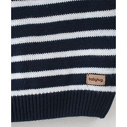 Babyhug Knitted Full Sleeves Sweater Set with Stripes Design - Multicolour