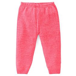 Babyhug Knitted Full Sleeves Baby Sweater Set with Floral Design - Peach