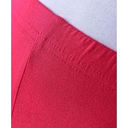 Babyhug Cotton Lycra Full Length Leggings Solid Colour - Fushia