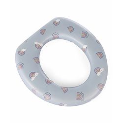 Babyhug Soft Cushioned Baby Potty Seat Rainbow Print- Green & Blue