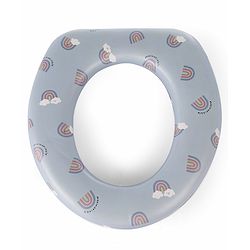 Babyhug Soft Cushioned Baby Potty Seat Rainbow Print- Green & Blue
