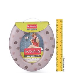 Babyhug Soft Cushioned Baby Potty Seat Panda Print - Coffee
