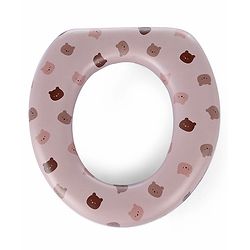 Babyhug Soft Cushioned Baby Potty Seat Panda Print - Coffee
