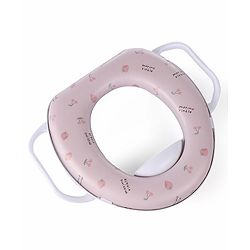 Babyhug Soft Potty Seat With Handle Strawberry Print - Light Pink