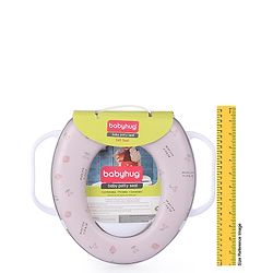 Babyhug Soft Potty Seat With Handle Strawberry Print - Light Pink