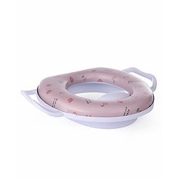 Babyhug Soft Potty Seat With Handle Strawberry Print - Light Pink