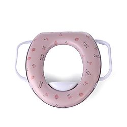 Babyhug Soft Potty Seat With Handle Strawberry Print - Light Pink