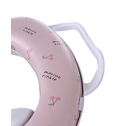 Babyhug Soft Potty Seat With Handle Strawberry Print - Light Pink
