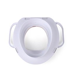 Babyhug Cushioned Potty Seat With Handle Floral Print - Cream