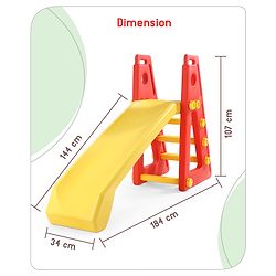 Babyhug Kid's Slide - Red & Yellow