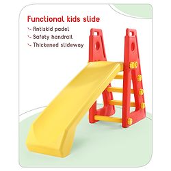 Babyhug Kid's Slide - Red & Yellow