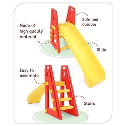 Babyhug Kid's Slide - Red & Yellow
