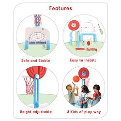 Babyhug 3-In-1 Multi-Activity Playset - Red/White