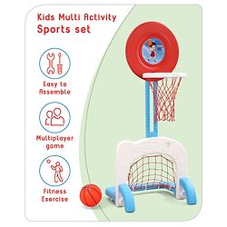 Babyhug 3-In-1 Multi-Activity Playset - Red/White
