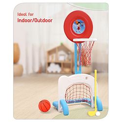 Babyhug 3-In-1 Multi-Activity Playset - Red/White