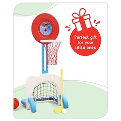 Babyhug 3-In-1 Multi-Activity Playset - Red/White
