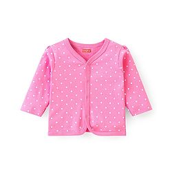 Babyhug 100% Cotton Interlock Knit Full Sleeves Vest Deer Print - Multicolor