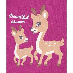Babyhug 100% Cotton Interlock Knit Full Sleeves Vest Deer Print - Multicolor