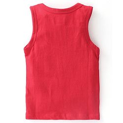 Babyhug 100% Cotton Knit Sleeveless Stripes  Sando Pack of 2 - Red