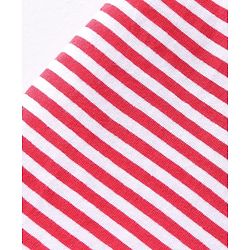 Babyhug 100% Cotton Knit Sleeveless Stripes  Sando Pack of 2 - Red