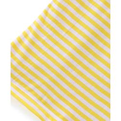 Babyhug 100% Cotton Knit Sleeveless Striped & Solid Sando Pack of 2 - Yellow