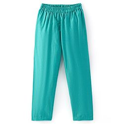 Babyhug Full Sleeves Lurex Butti Embroidered Kurta Pyjama Set - Teal Blue