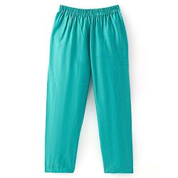 Babyhug Full Sleeves Lurex Butti Embroidered Kurta Pyjama Set - Teal Blue