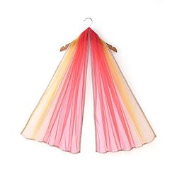 Babyhug Sleeveless Ombray Embroidered Pleated Lehenga Choli and Dupatta Set -Red & Mustard