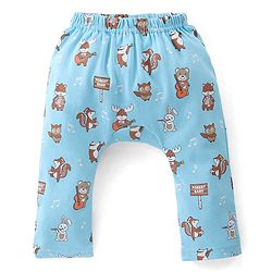 Babyhug Single Jersey Knit Full Length Diaper Legging Star Print Pack Of 3 - Multicolor