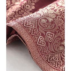 Babyhug Full Sleeves Brocade Embroidered Kurta Pyjama Set - Maroon