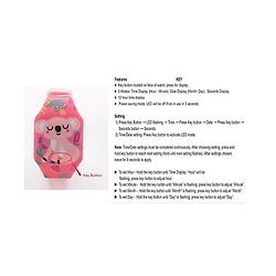Babyhug Digital Watch Free Size Unisex - Dark Pink
