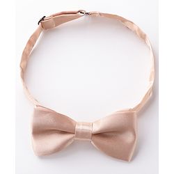 Babyhug Bow & Suspender Set Striped - Beige