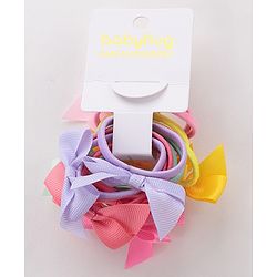 Babyhug Rubber Bands Set Pack of 12 Free Size - Multicolour