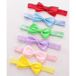 Babyhug Headbands Free Size Pack of 6 - Multicolor