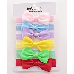 Babyhug Headbands Free Size Pack of 6 - Multicolor