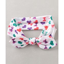 Babyhug Free Size Bow Headband with Kitty Shape Sunglasses - Multicolor