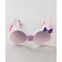 Babyhug Free Size Bow Headband with Kitty Shape Sunglasses - Multicolor