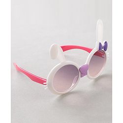 Babyhug Free Size Bow Headband with Kitty Shape Sunglasses - Multicolor