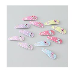 Babyhug Snap Clips Unicorn Theme Pack of 6- Multicolor
