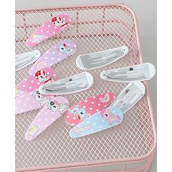 Babyhug Snap Clips Unicorn Theme Pack of 6- Multicolor