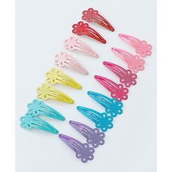 Babyhug Snap Clips  Free Size Pack of 16 - Multicolour