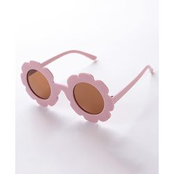Babyhug Free Size Headband With Flower Applique & Sunglasses - Purple