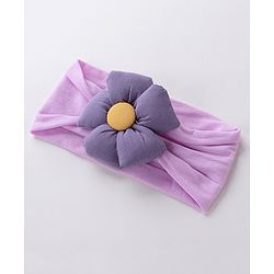 Babyhug Free Size Headband With Flower Applique & Sunglasses - Purple
